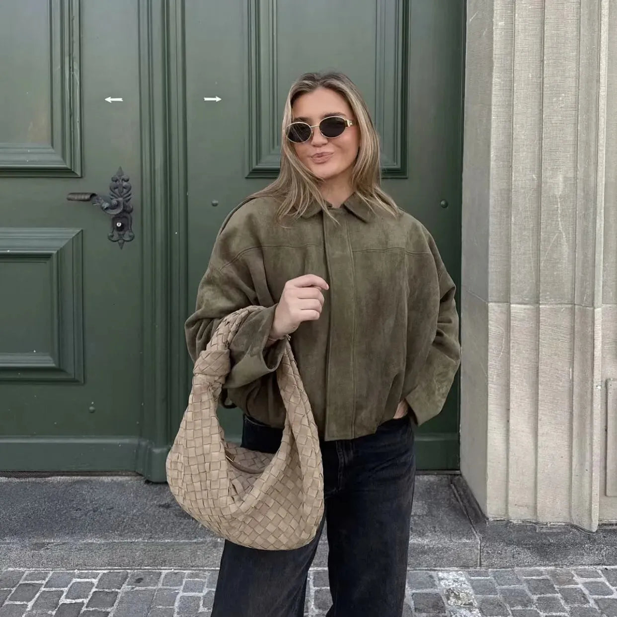 Valeria | Semsket kort jakke