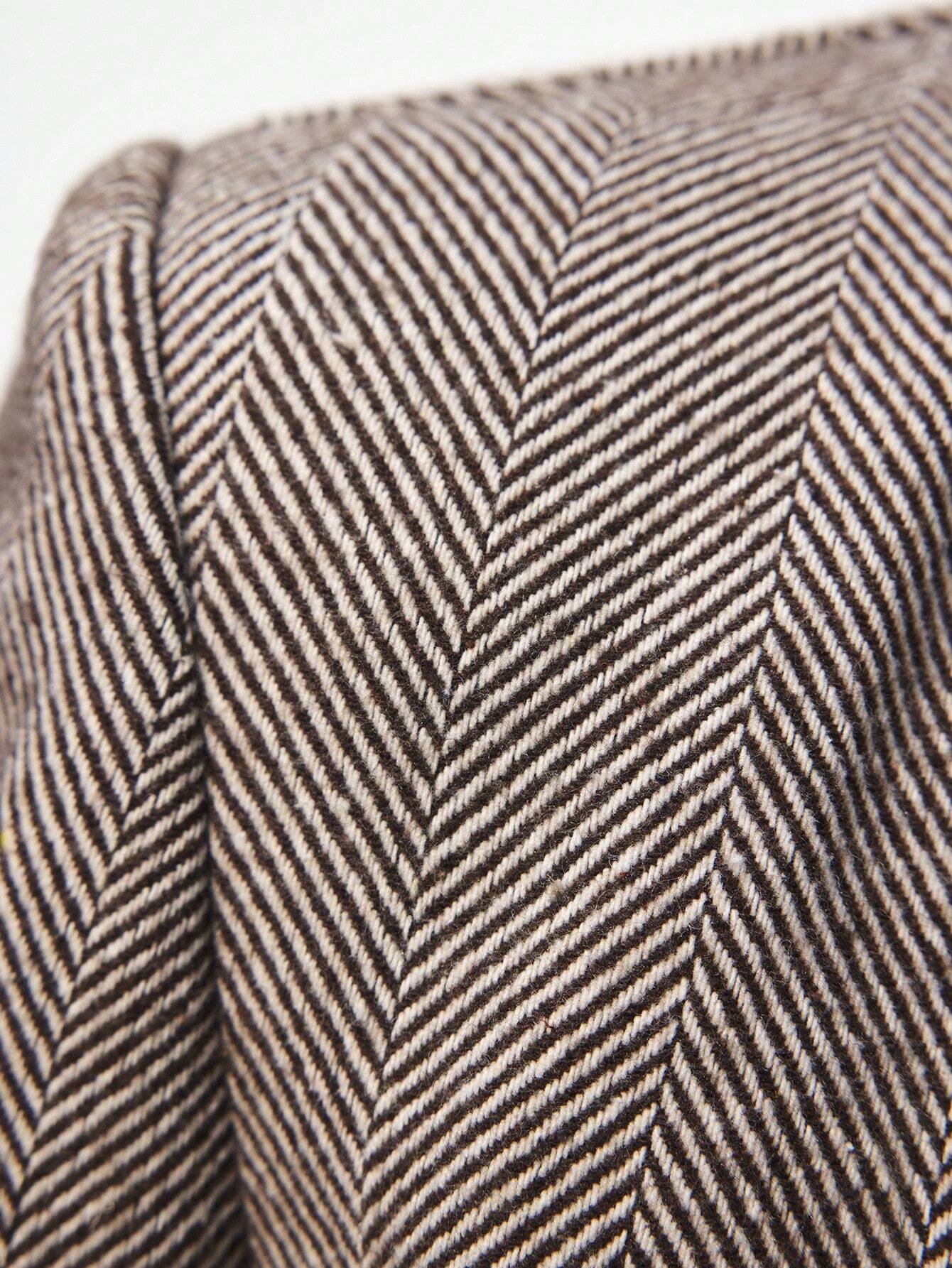 Nicole | Blazer Kafé Brun med Enkel Knap