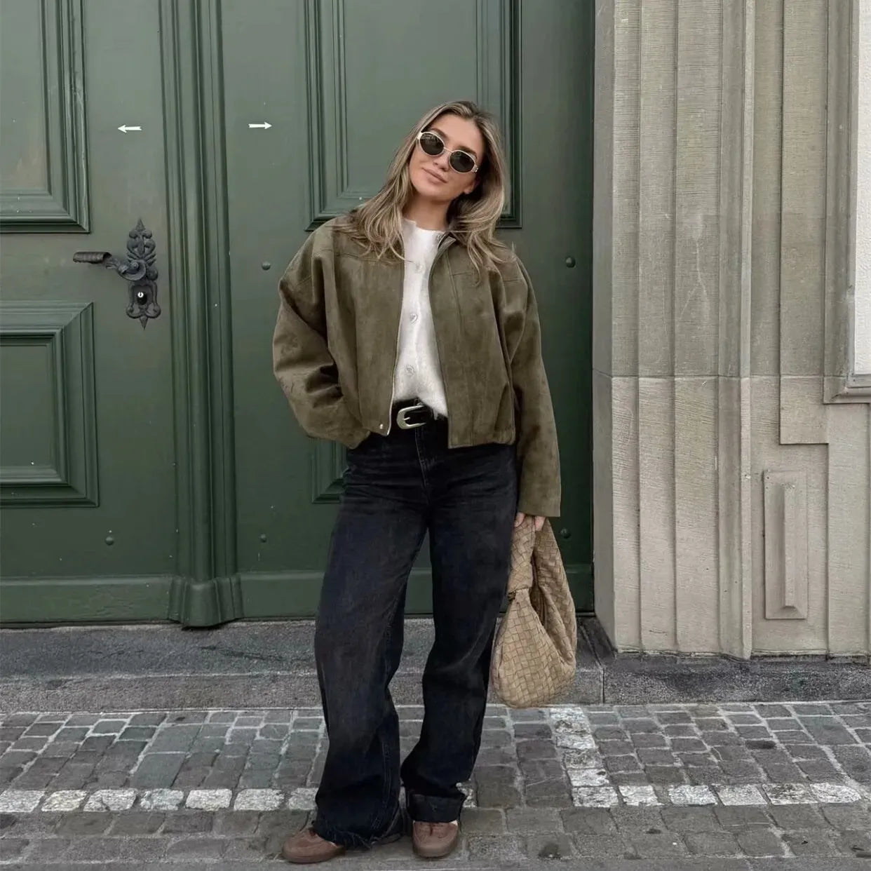 Valeria | Semsket kort jakke
