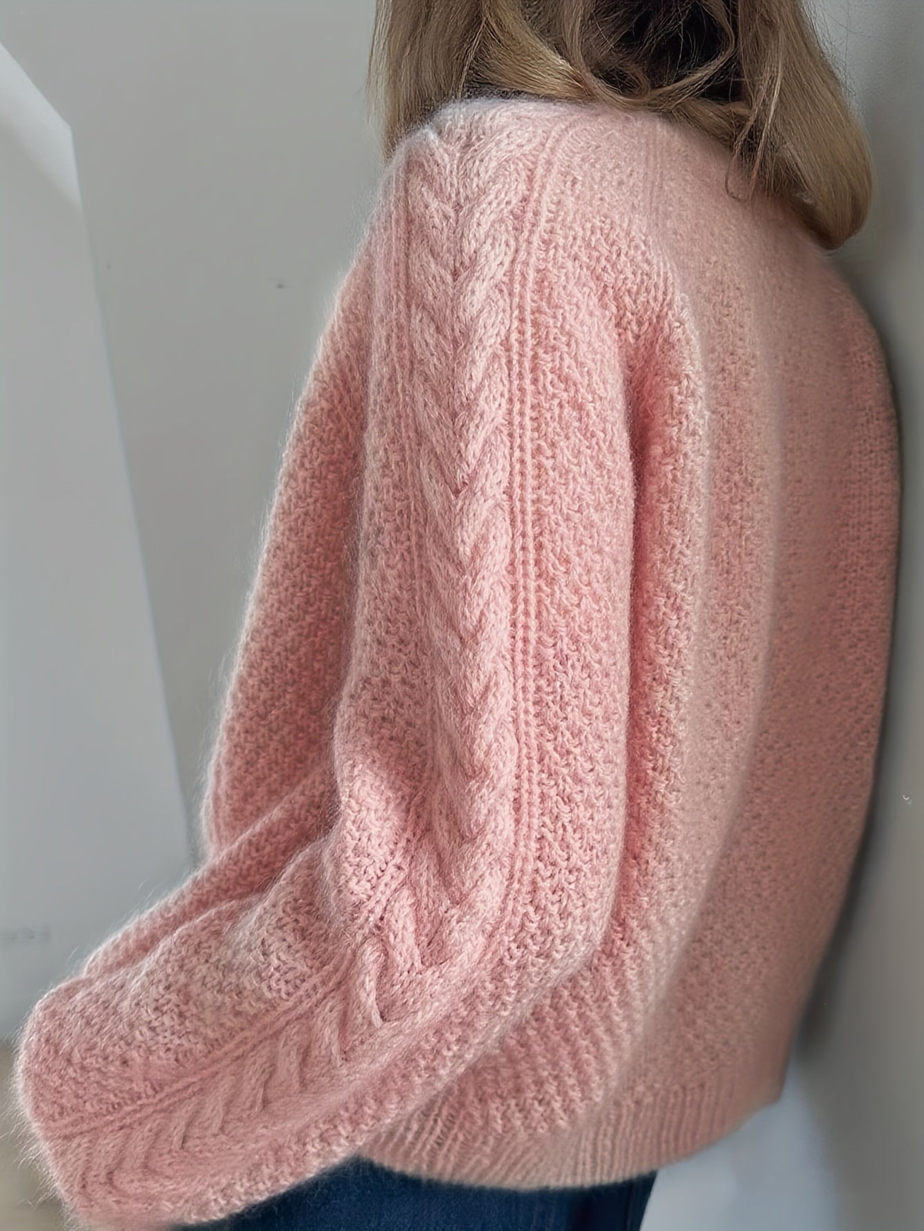 Isolde | Kabelstrikket Cardigan Med Knapper