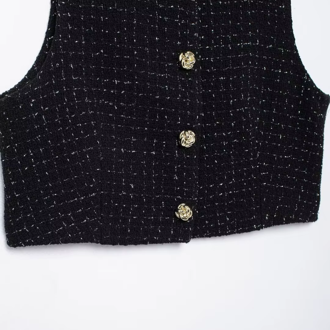 Charlotte | Den Luksuriøse Tweed Vest