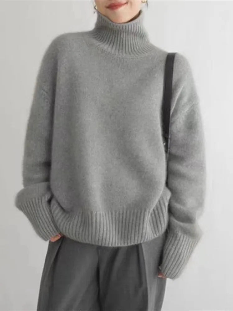 Pull Linea Col Roulé I Kasjmir