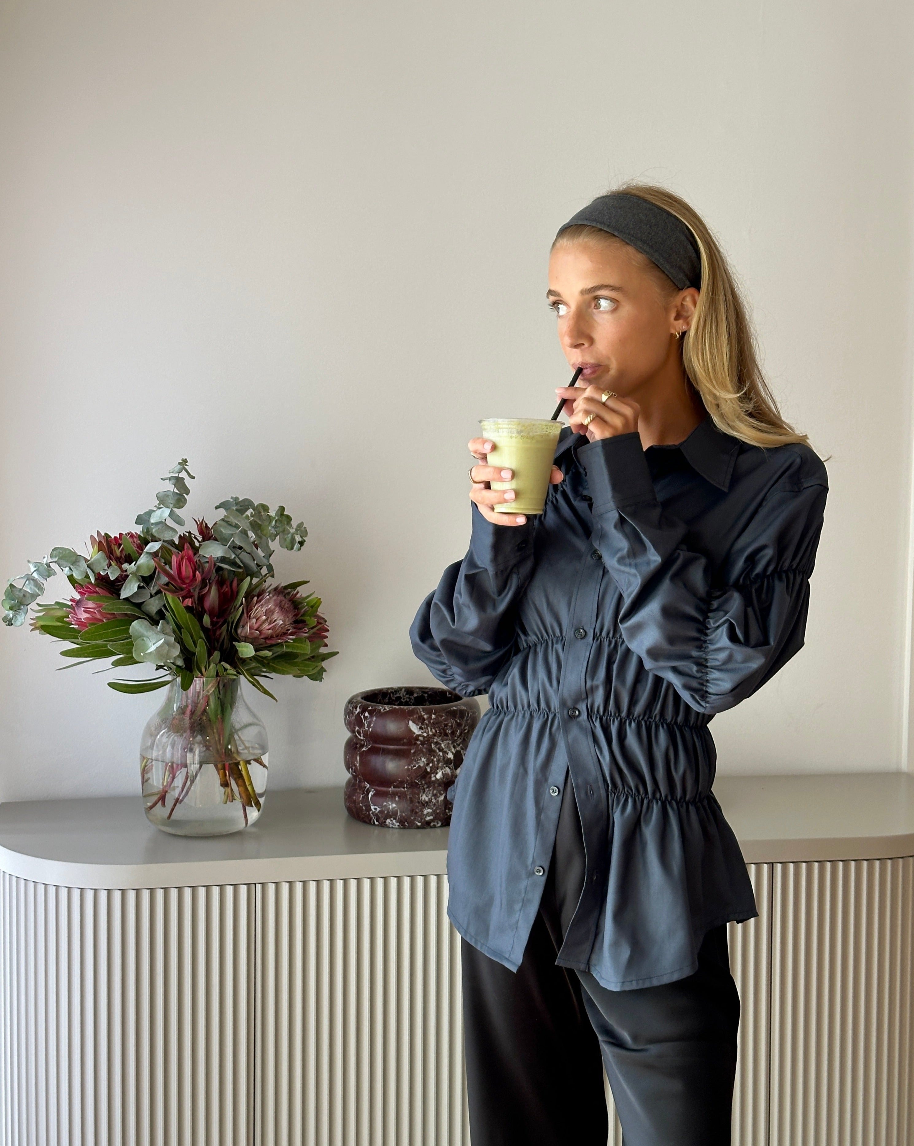 Anna | Bluse med Rynker