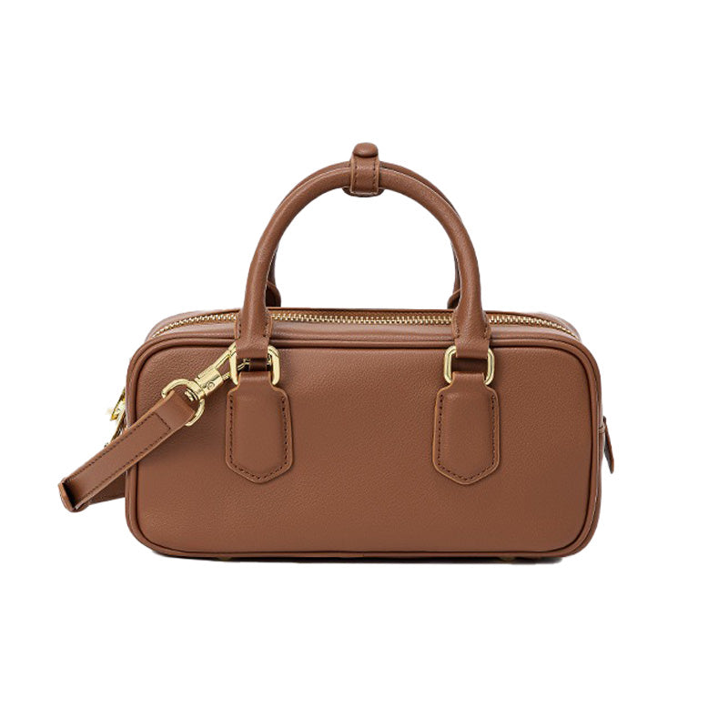 Vintage Ekte Lær Crossbody Veske