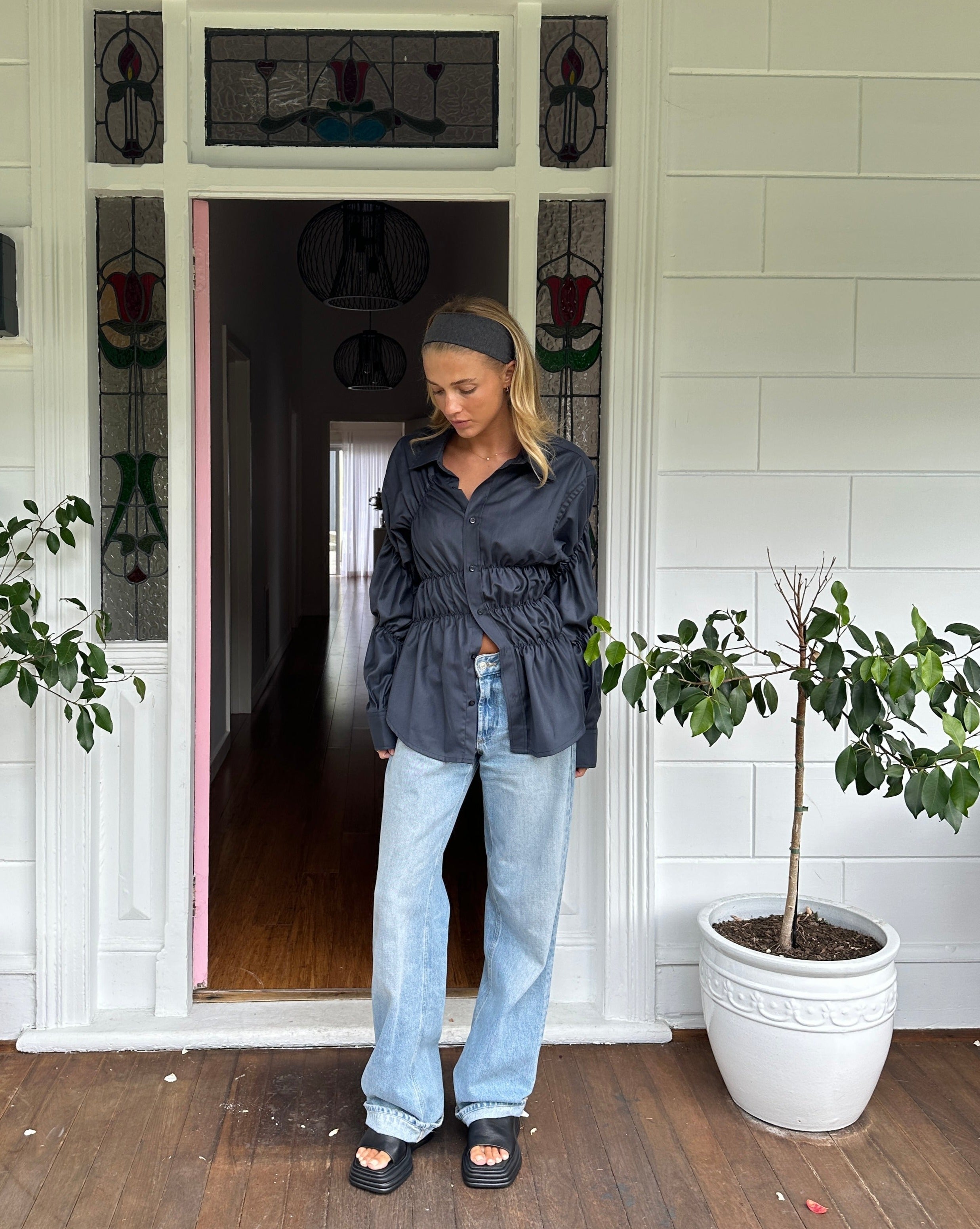 Anna | Bluse med Rynker