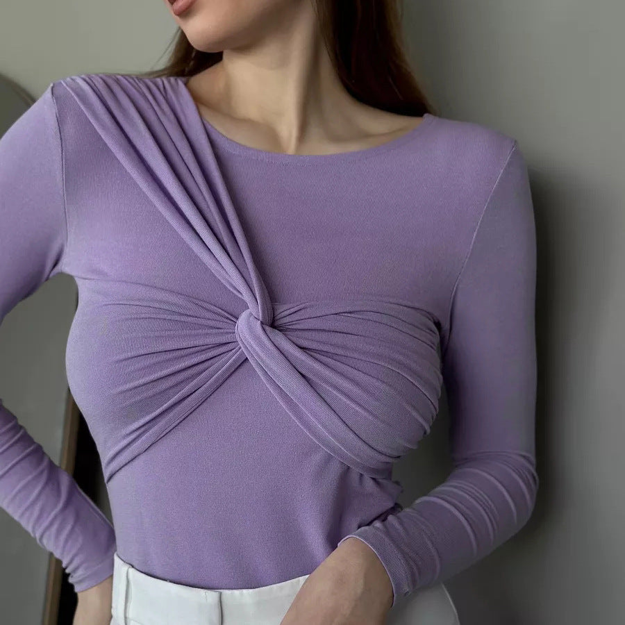 Juliette | Den Lange Twist Top med Lange Ermer