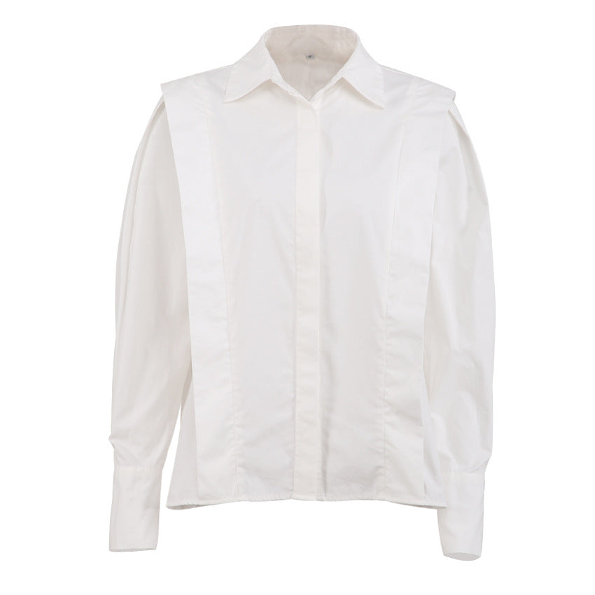 Camille | Oversized Knapbluse