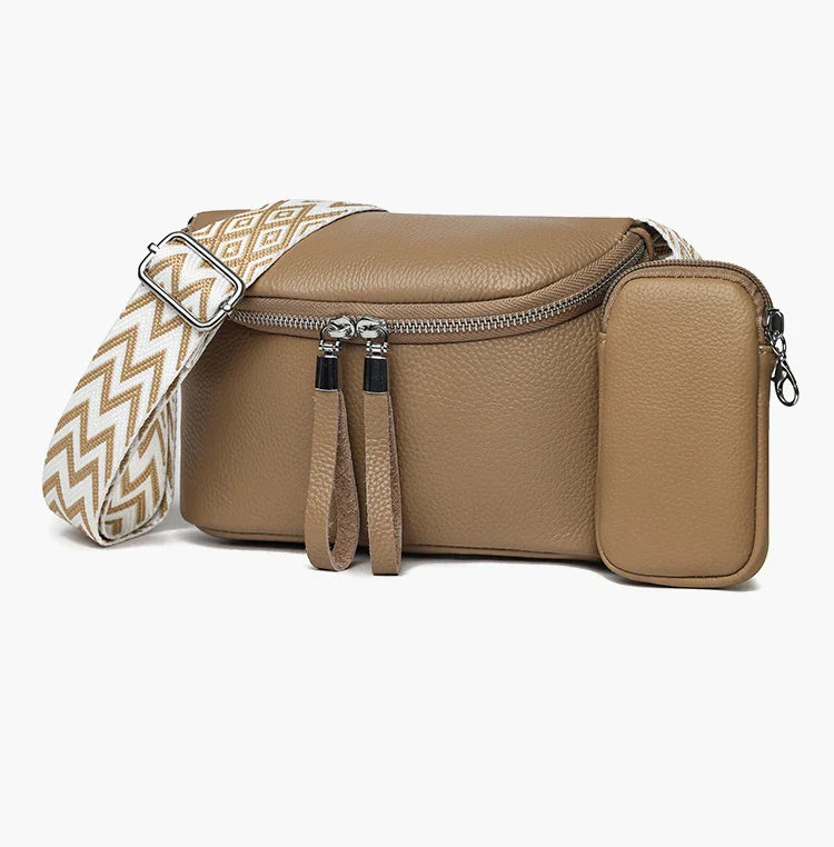 Nina | Finpusset Skinn Crossbody Veske