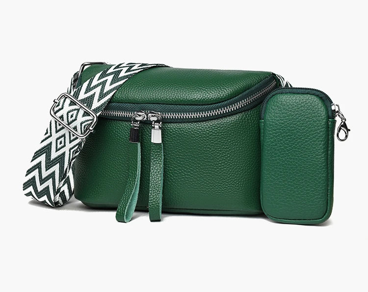 Nina | Finpusset Skinn Crossbody Veske