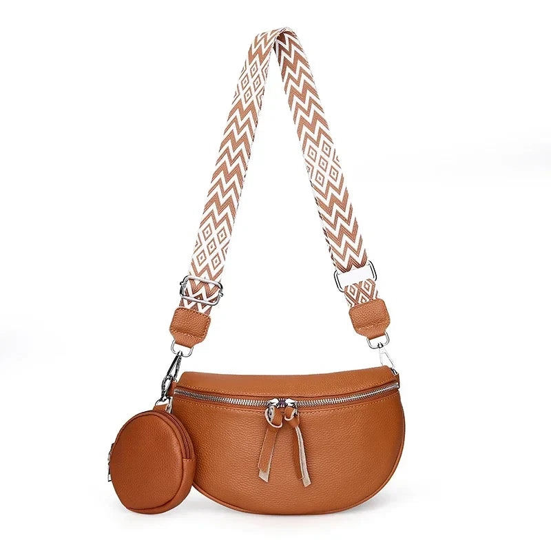 Hayley | Raffinert Skinn Crossbody Veske