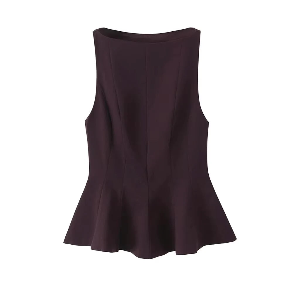 Celeste | Peplum Vest