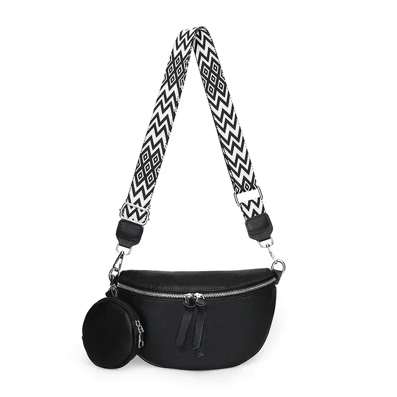 Hayley | Raffinert Skinn Crossbody Veske