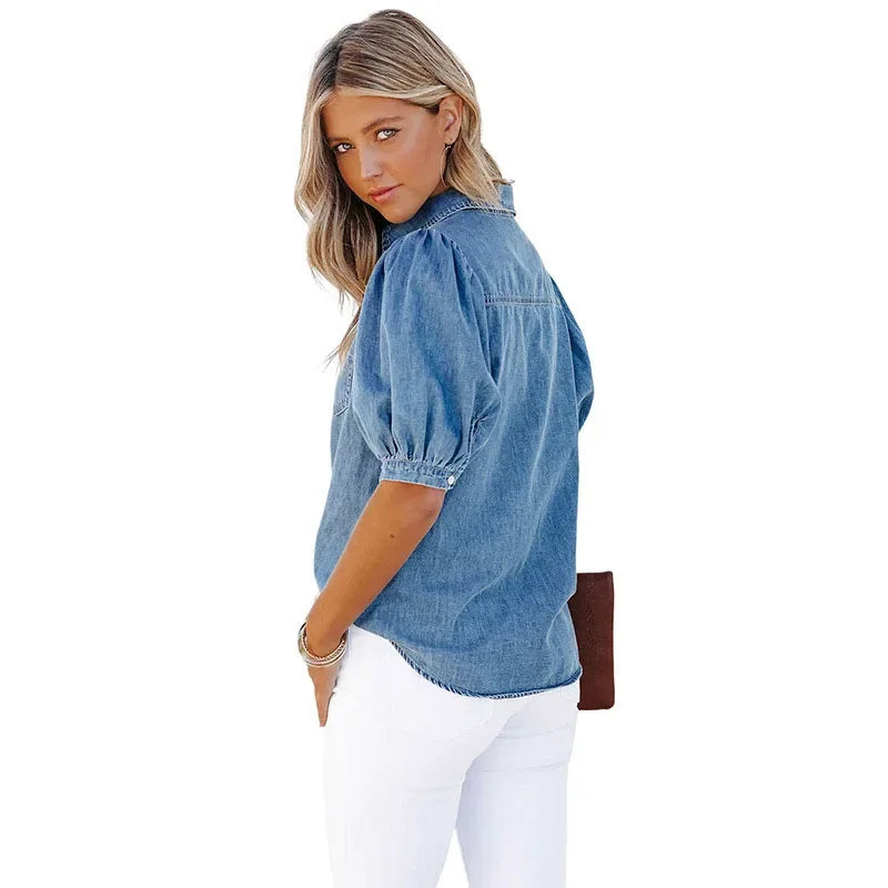 Eva | Casual Denim Skjorter