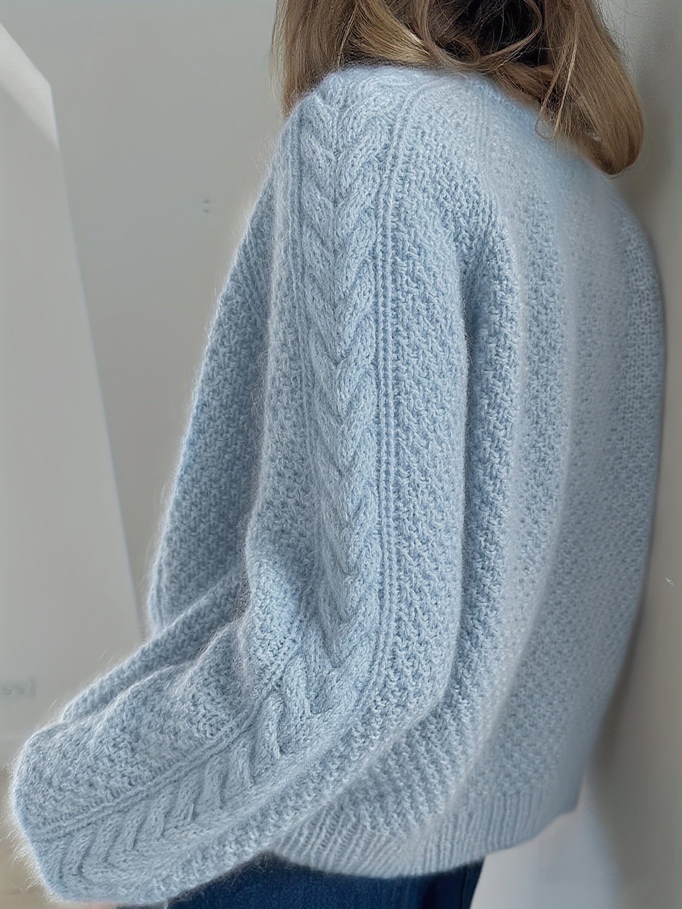 Isolde | Kabelstrikket Cardigan Med Knapper