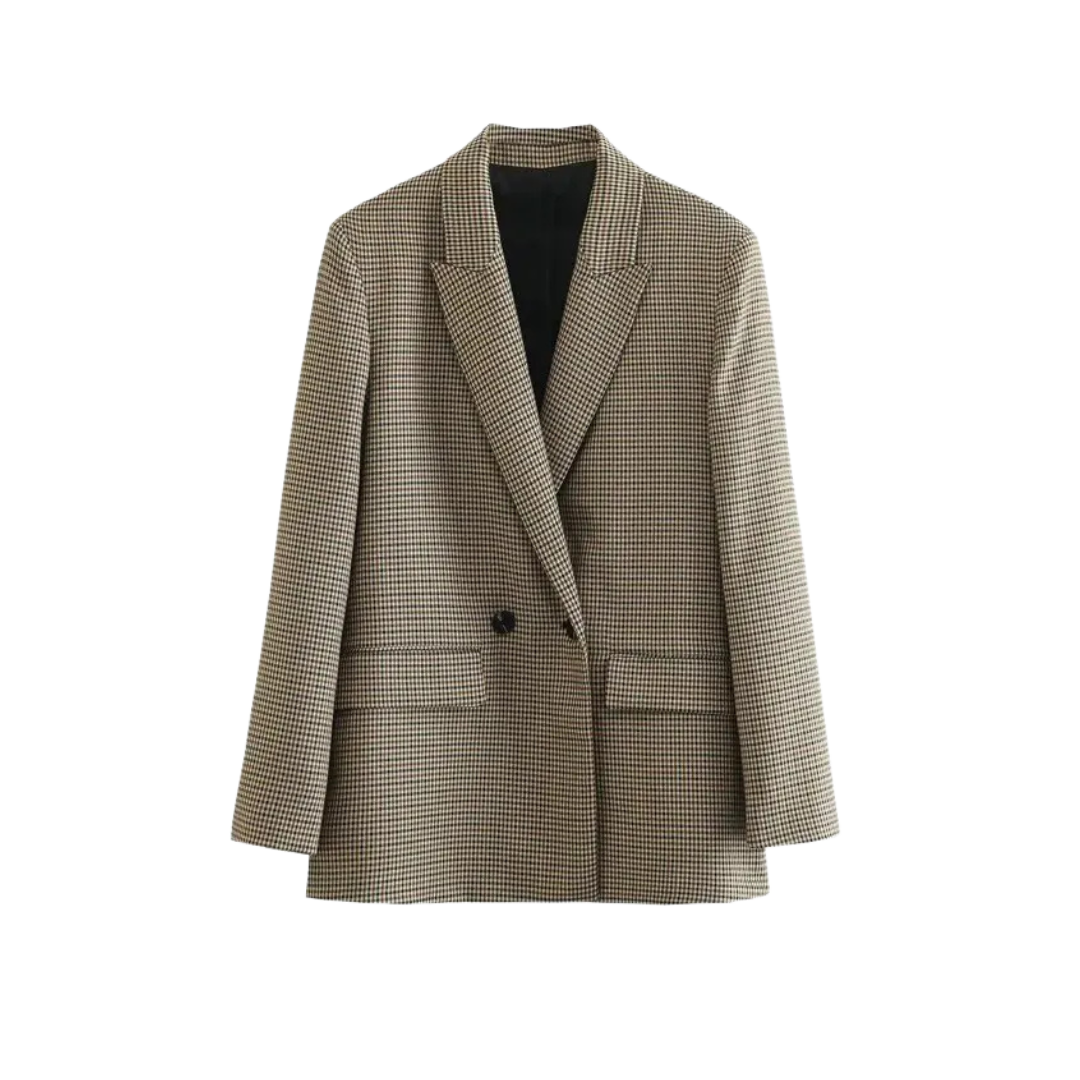 Odile | Klassisk Blazer i Houndstooth