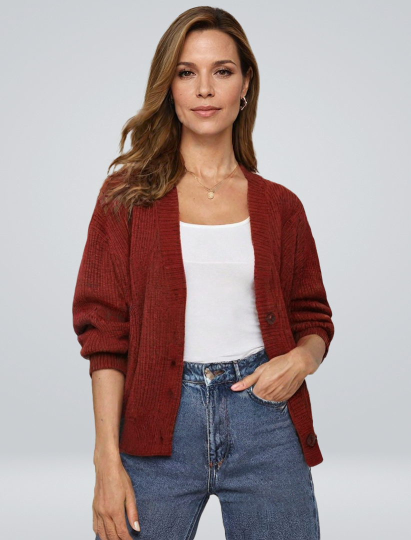 Astrid | Avslappet strikket vest
