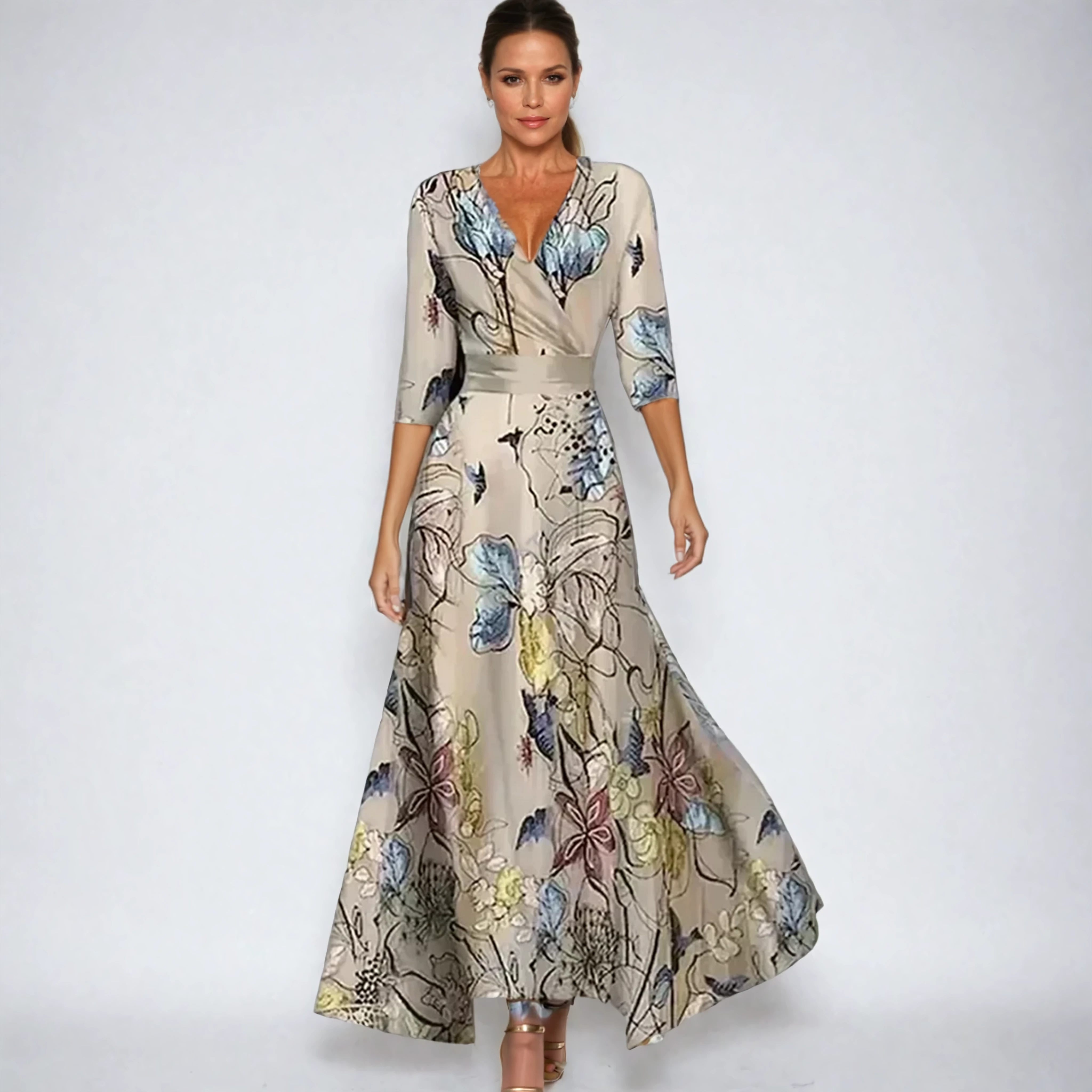 Clémence | Elegant blomsterknute skjorte