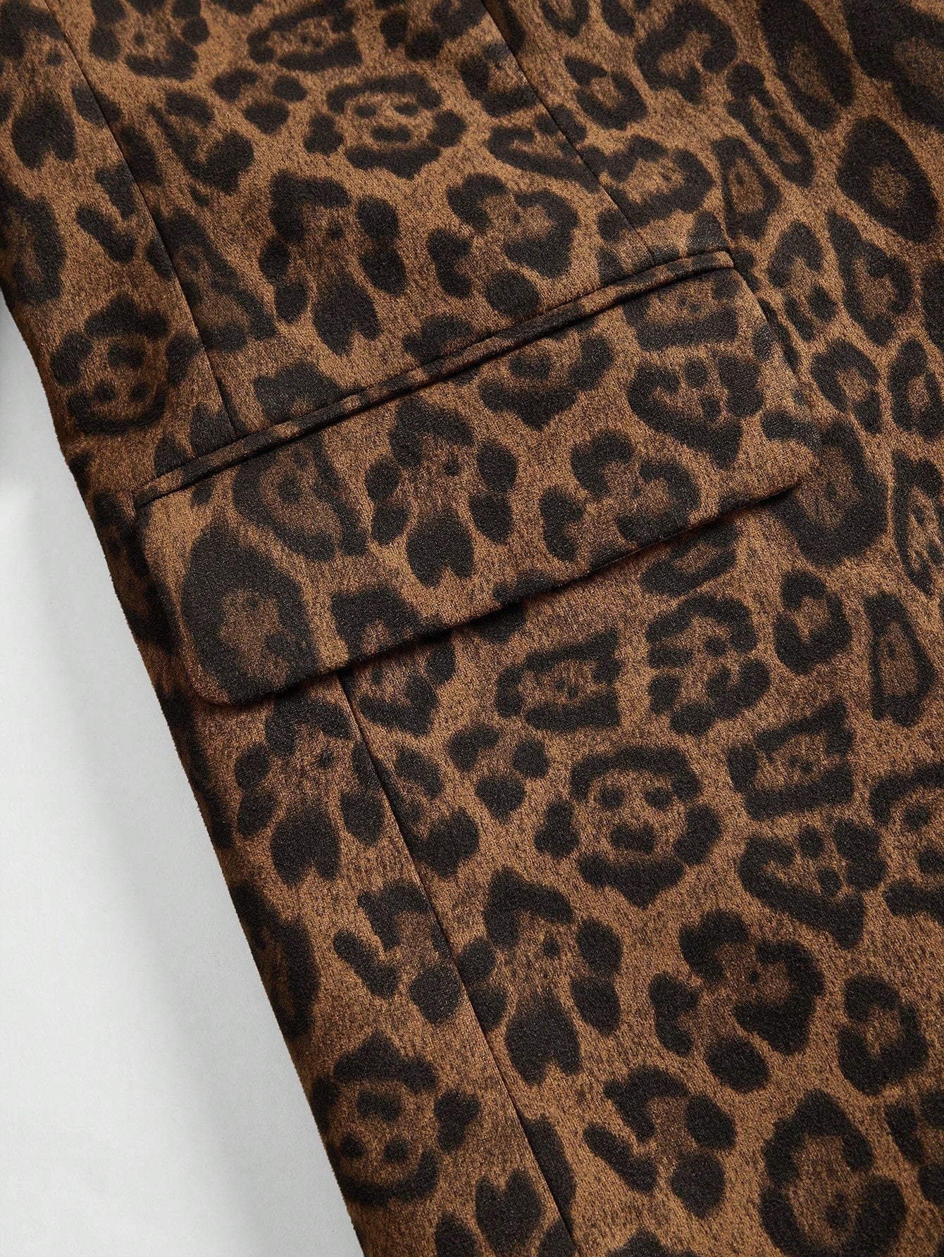 Marie-Claire | Ensfarget Blazer med Leopardmønster