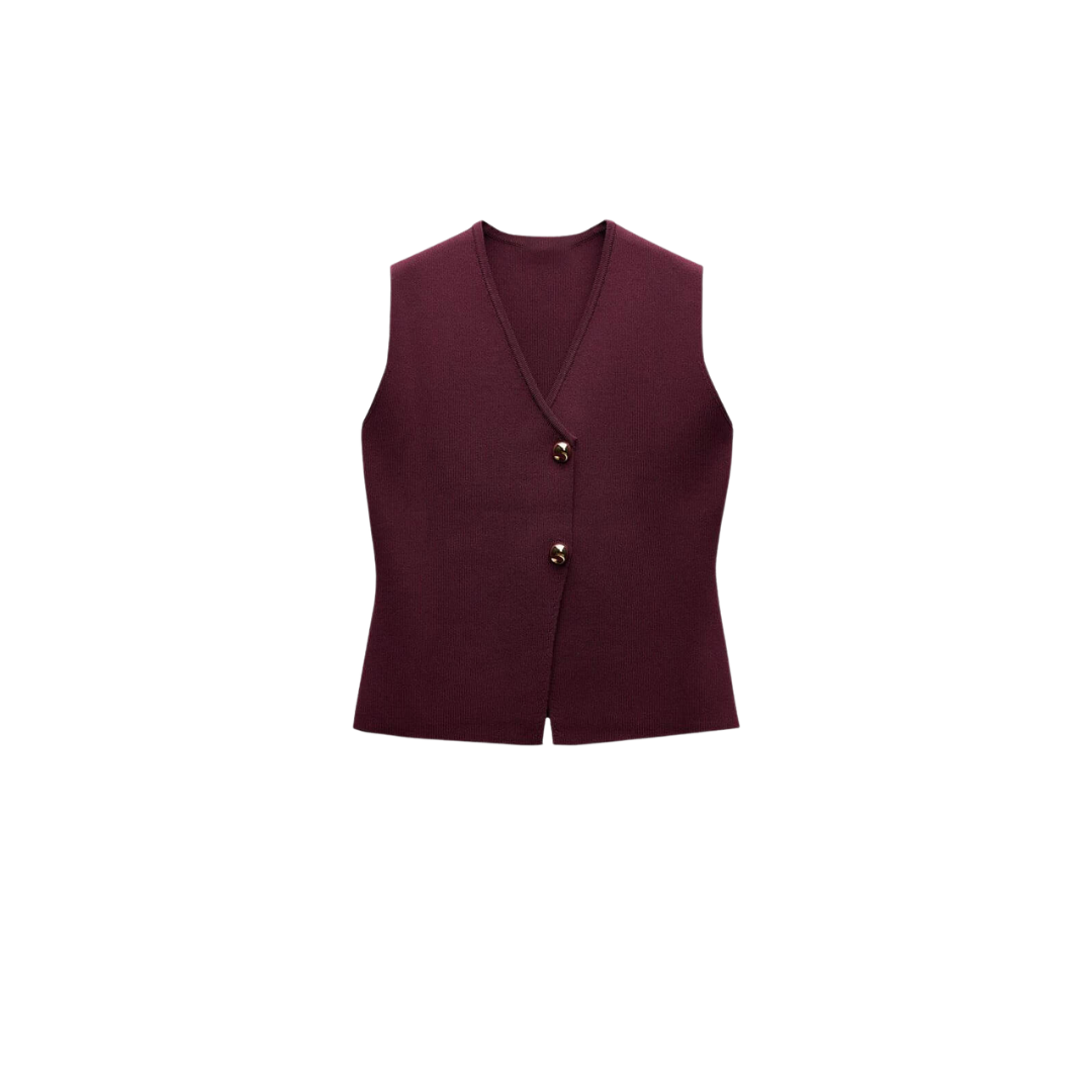 Reveré™ | Strikket vest og plisserte skjørt