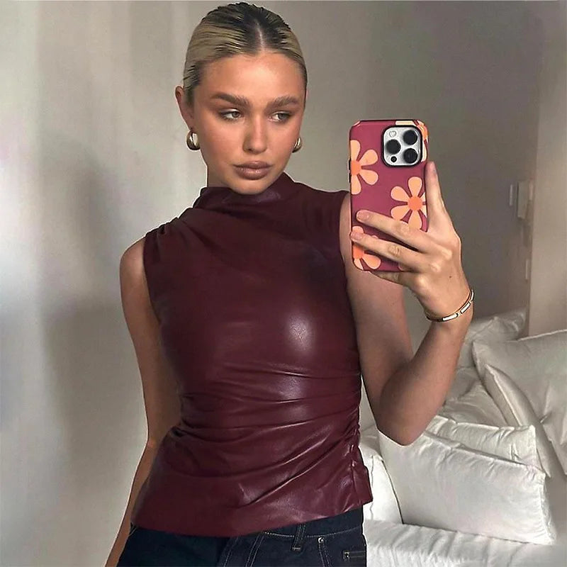 Julia | Bordeaux Bluse