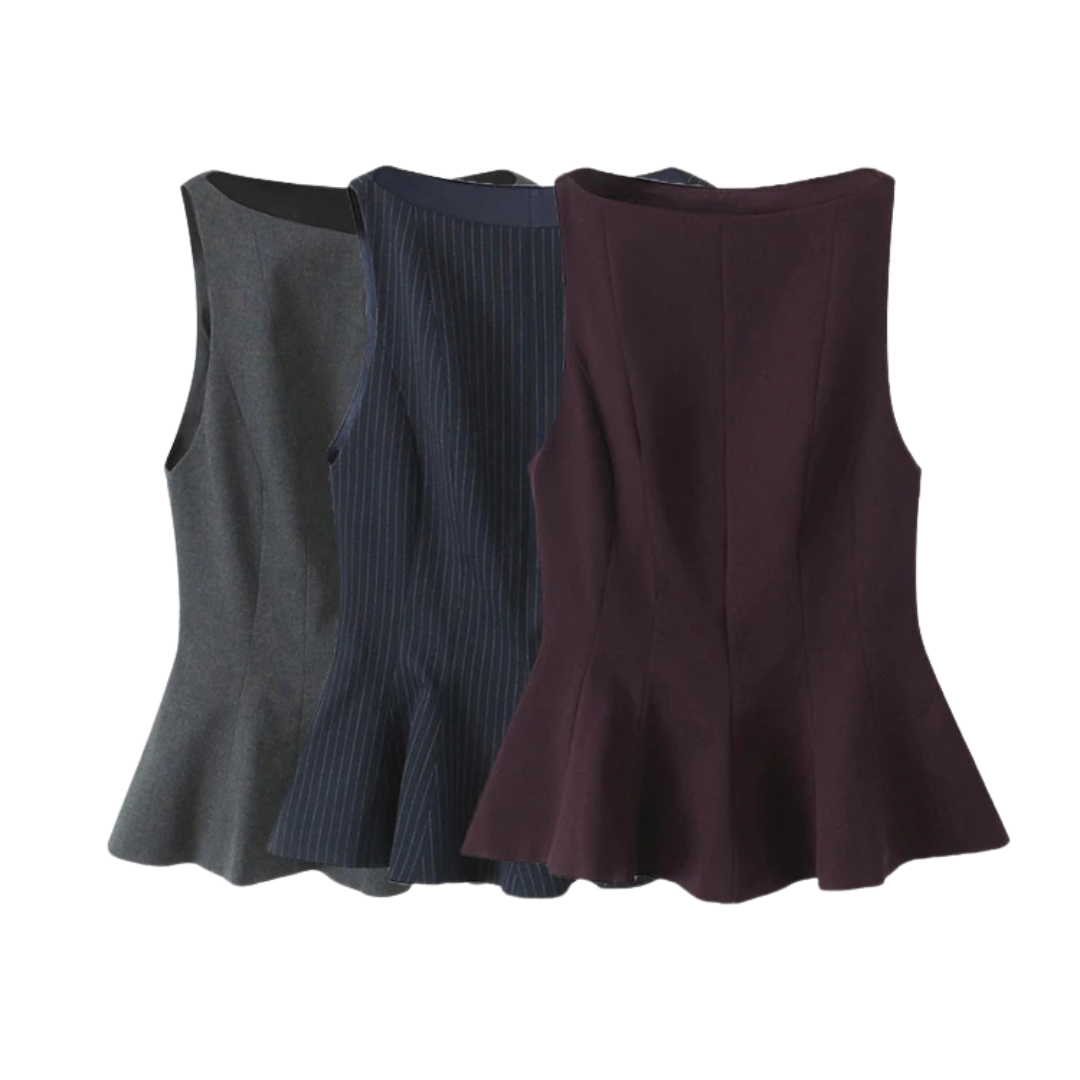 Celeste | Peplum Vest