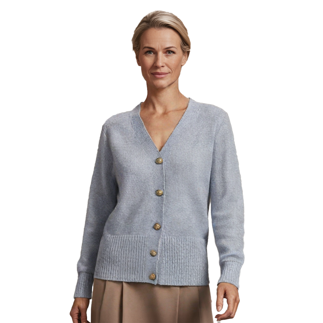 Géraldine | Gilet med Hjerteformede Knapper