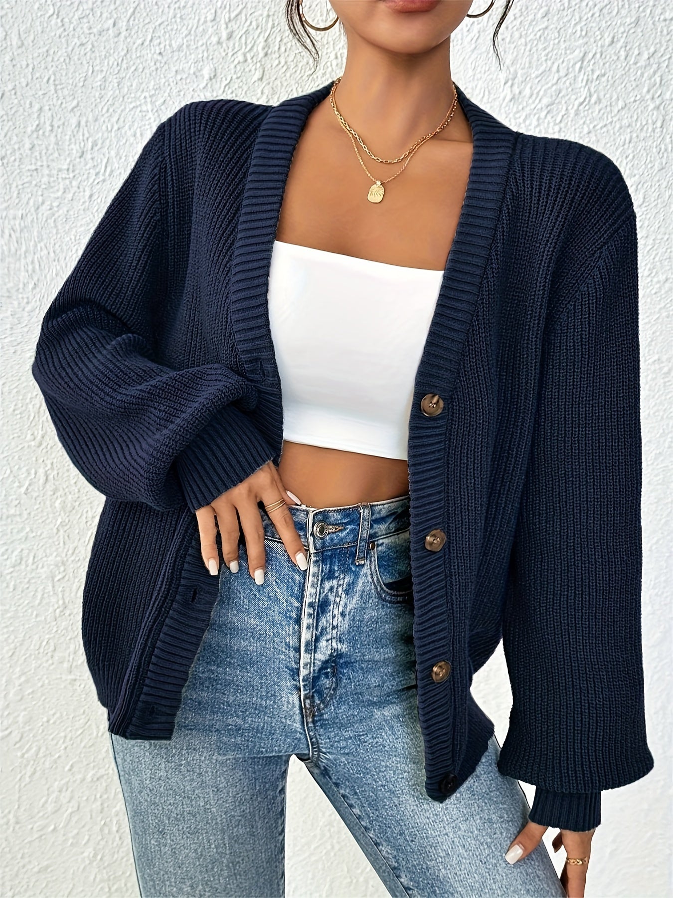 Astrid | Avslappet strikket vest