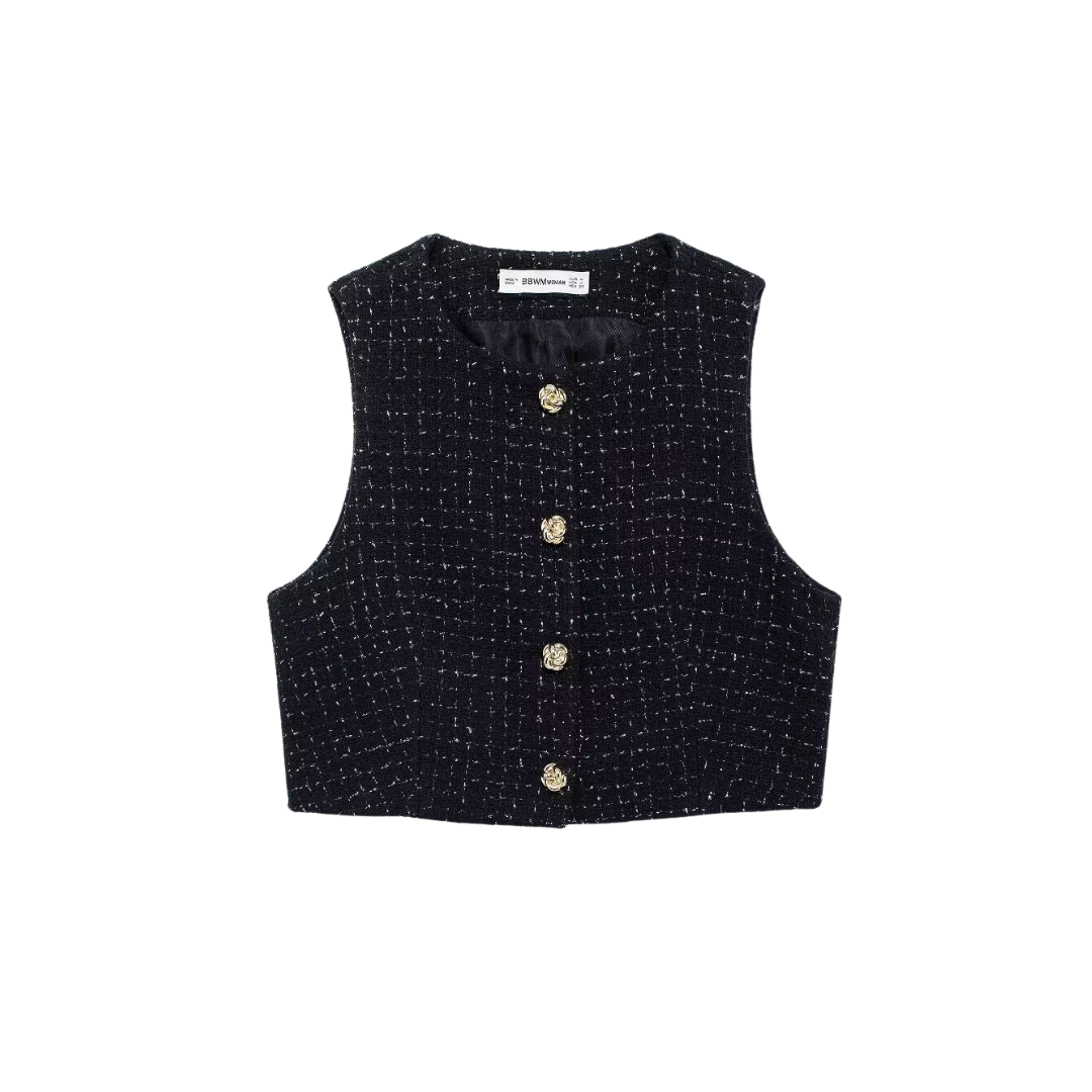 Charlotte | Den Luksuriøse Tweed Vest