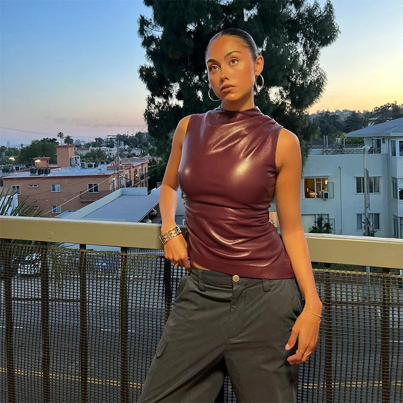 Julia | Bordeaux Bluse
