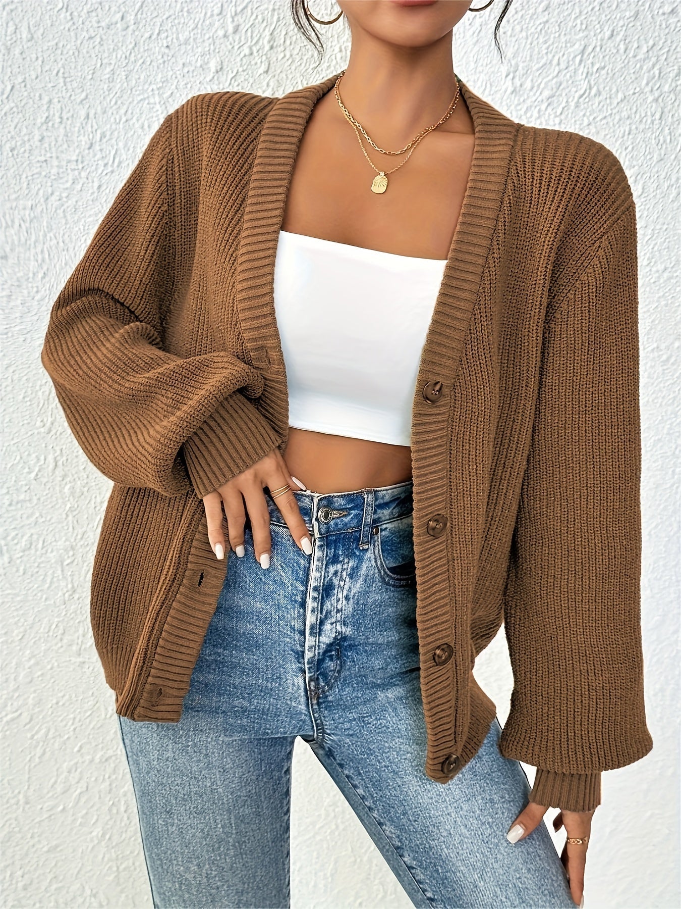 Astrid | Avslappet strikket vest