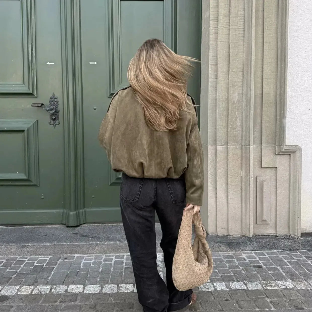 Valeria | Semsket kort jakke
