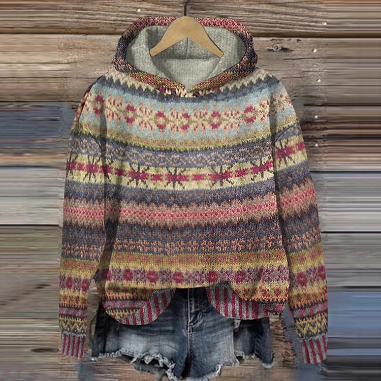 Sofia™ | Tidless Mønster Hoodie