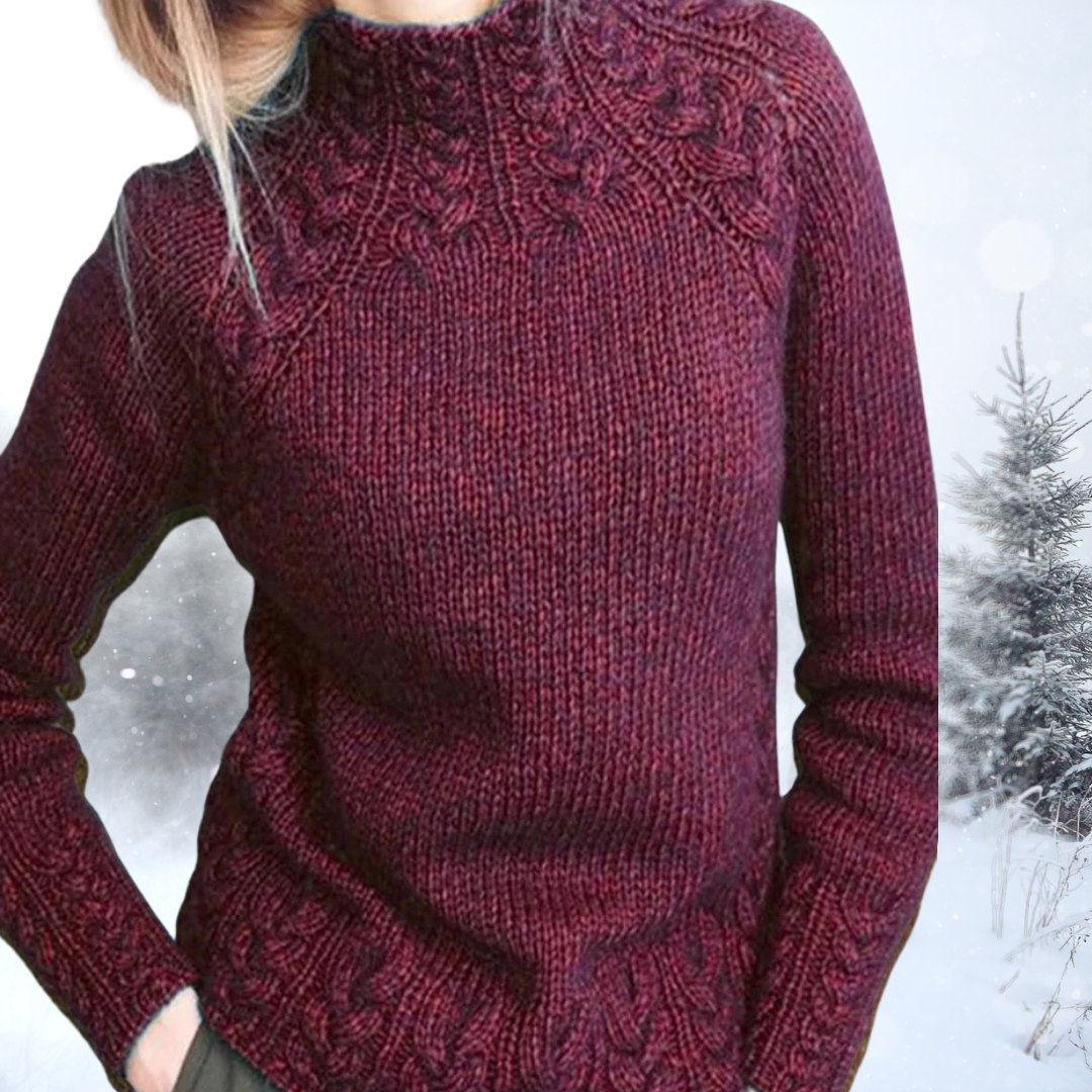 Mette | Elegant Høyhalset Genser