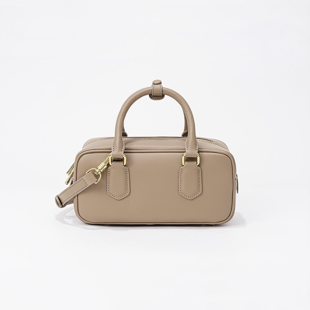 Vintage Ekte Lær Crossbody Veske