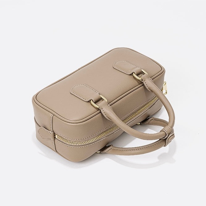 Vintage Ekte Lær Crossbody Veske