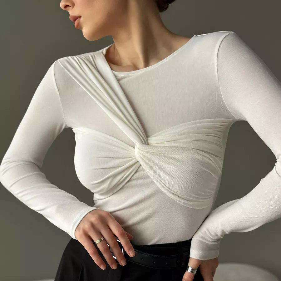 Juliette | Den Lange Twist Top med Lange Ermer