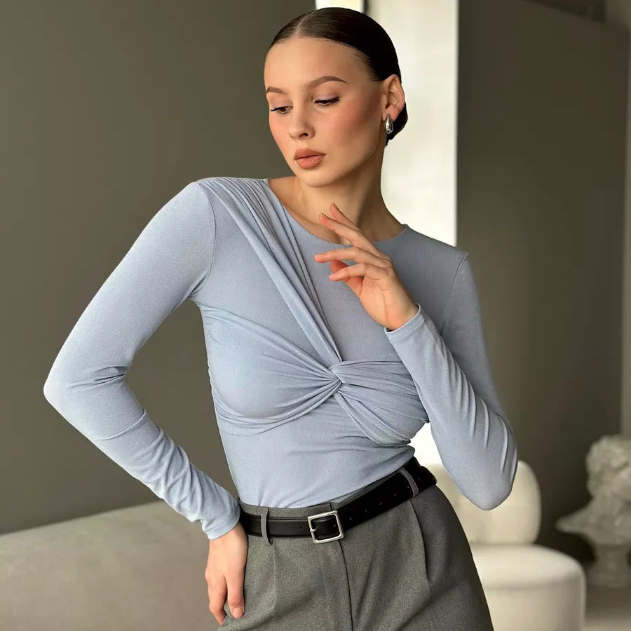 Juliette | Den Lange Twist Top med Lange Ermer