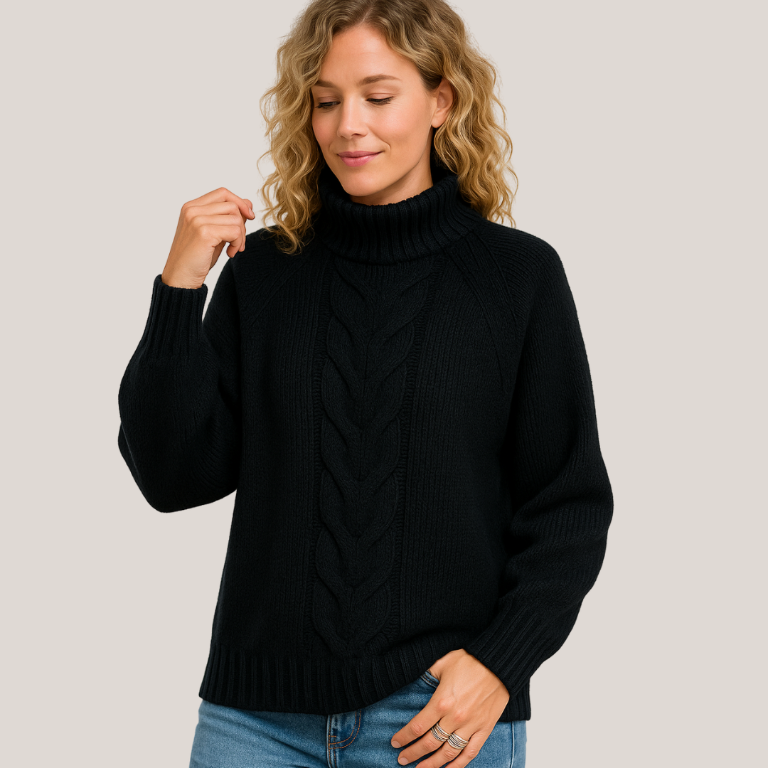 Mette | Elegant poncho-inspirert genser