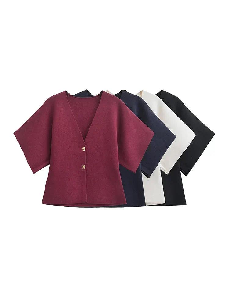 Francette | Minimalistisk Chic Knapbluse