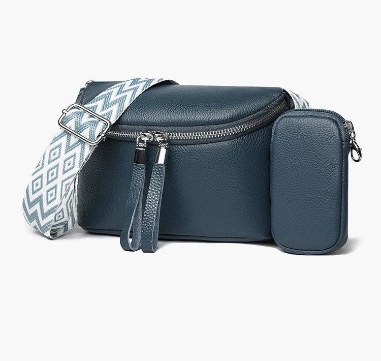 Nina | Finpusset Skinn Crossbody Veske
