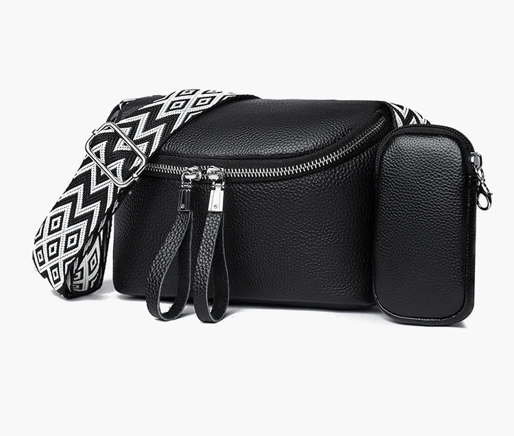 Nina | Finpusset Skinn Crossbody Veske