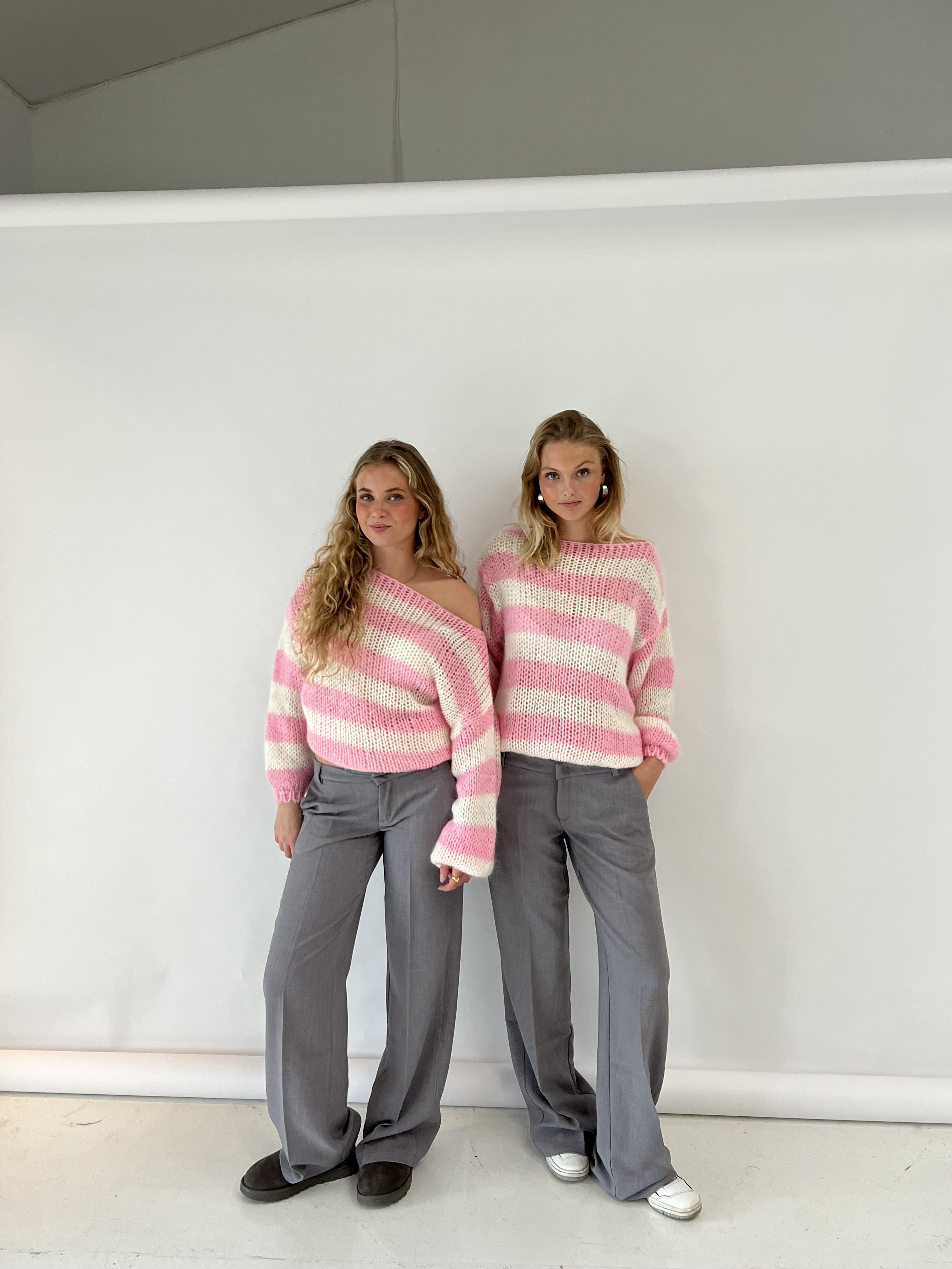 Signe | Stripete Strikkegenser