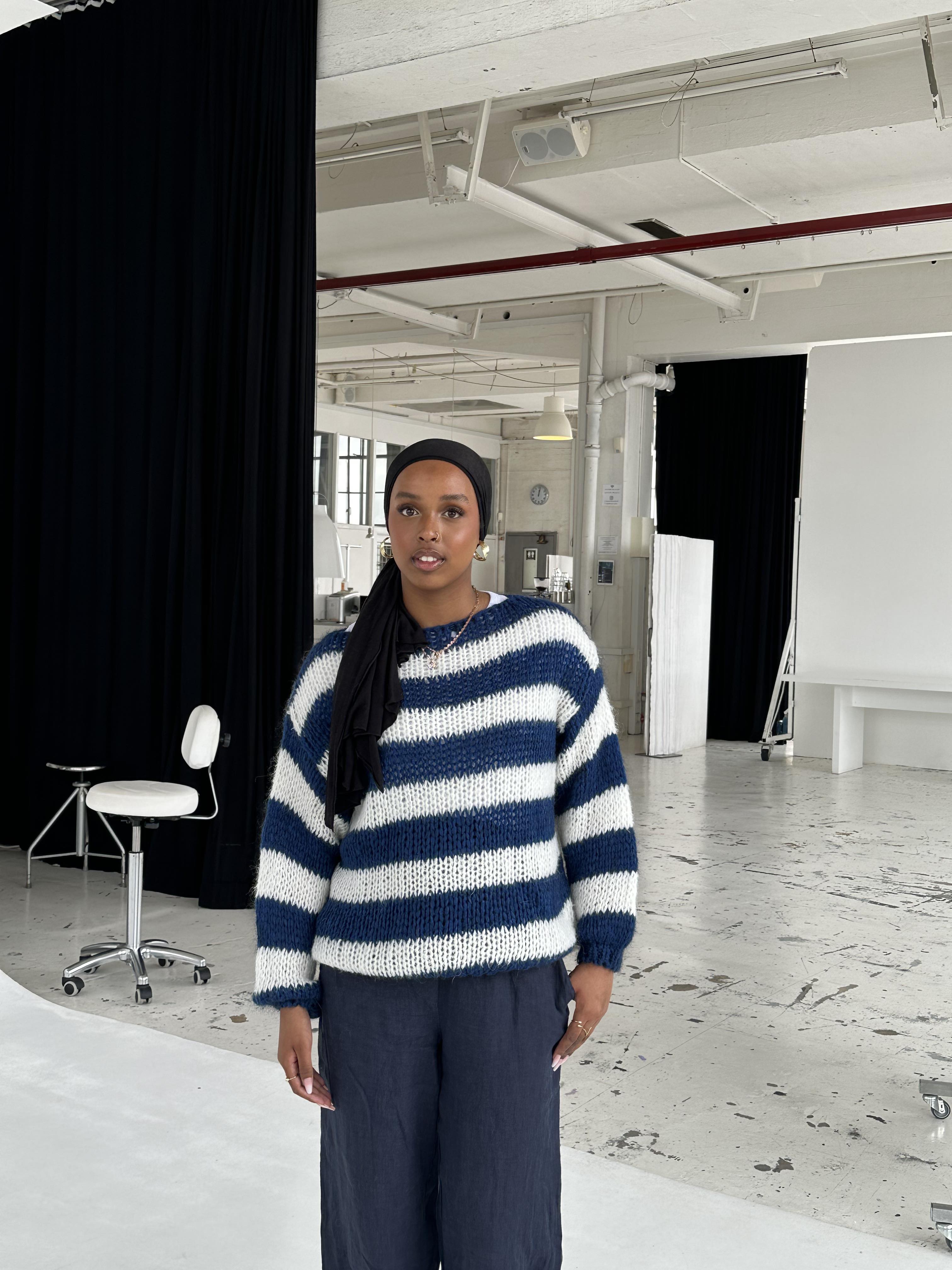 Signe | Stripete Strikkegenser