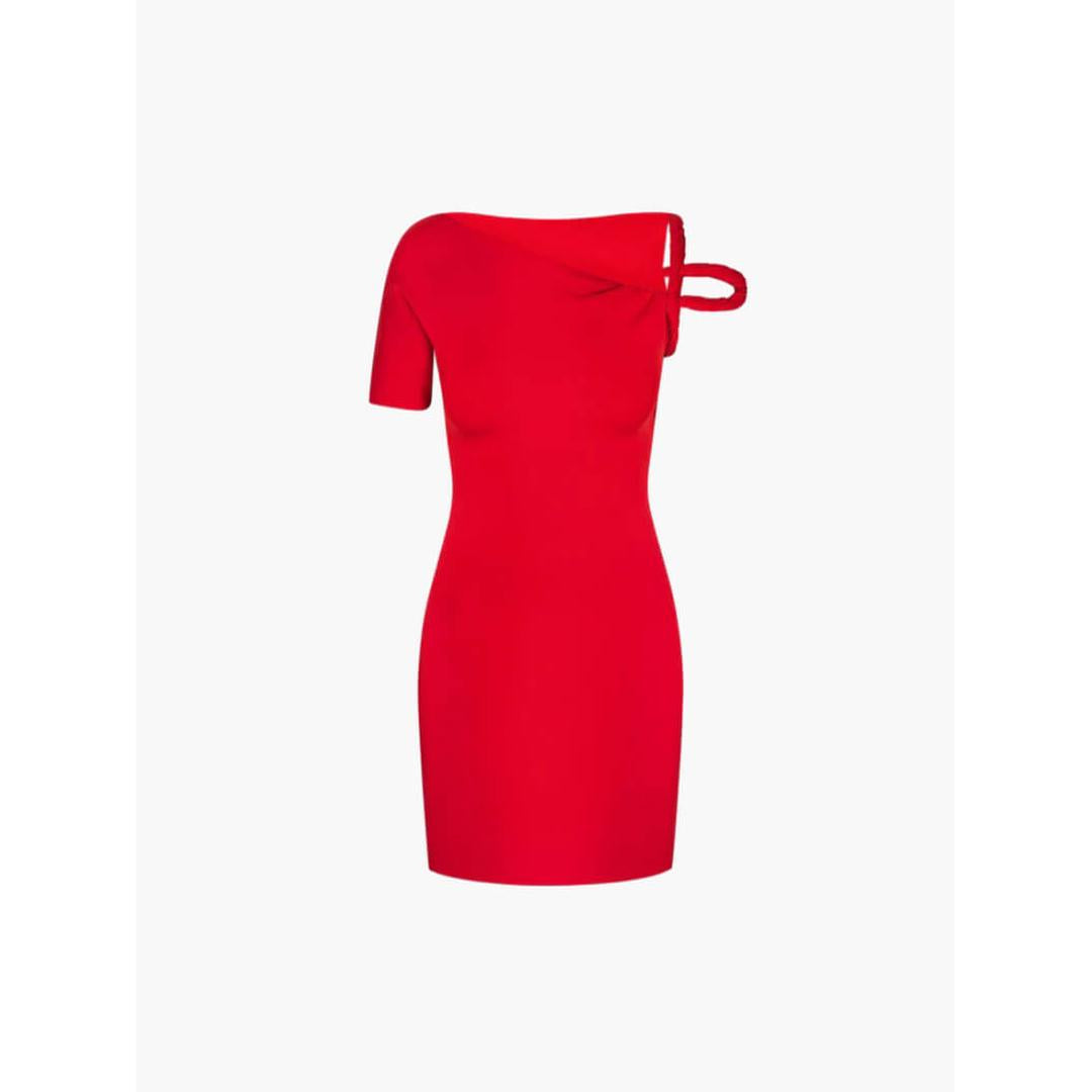Reveré™ | Tettsittende Mini Kjole med Drapering