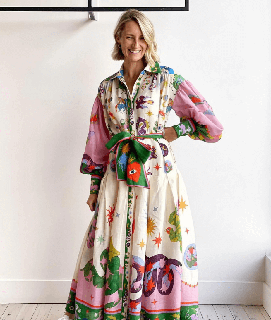 Solène | Elegant Italiensk Maxi Kjole