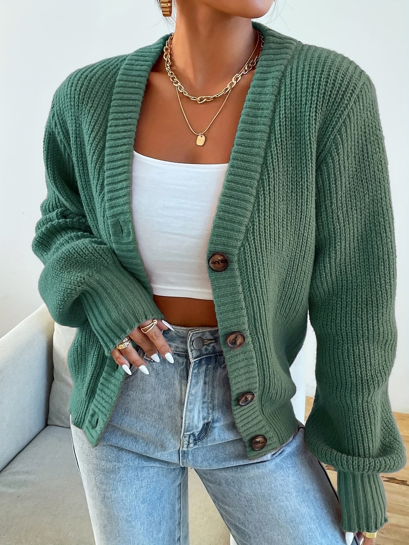 Astrid | Avslappet strikket vest