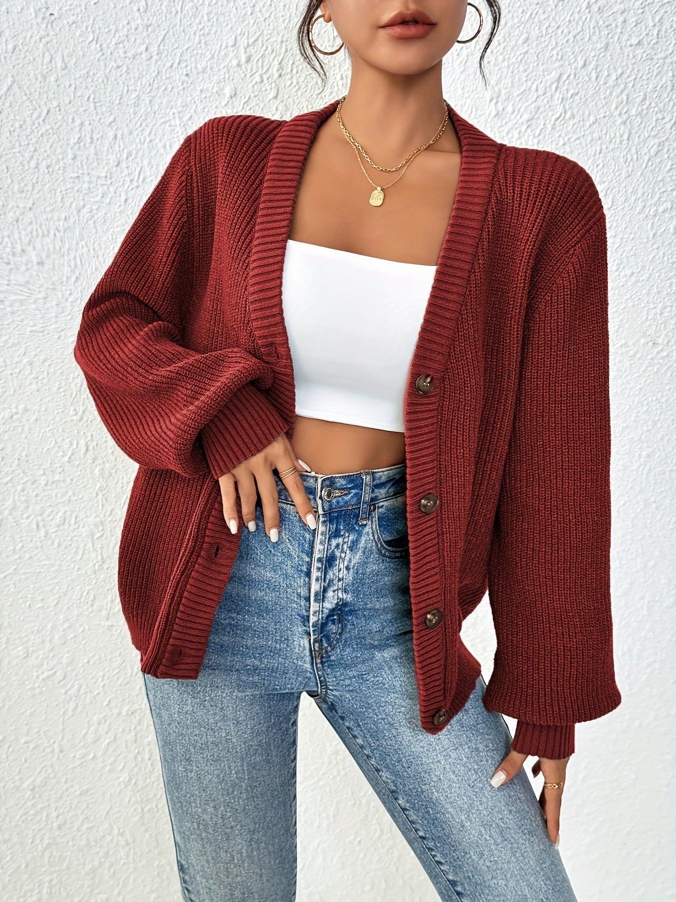 Astrid | Avslappet strikket vest