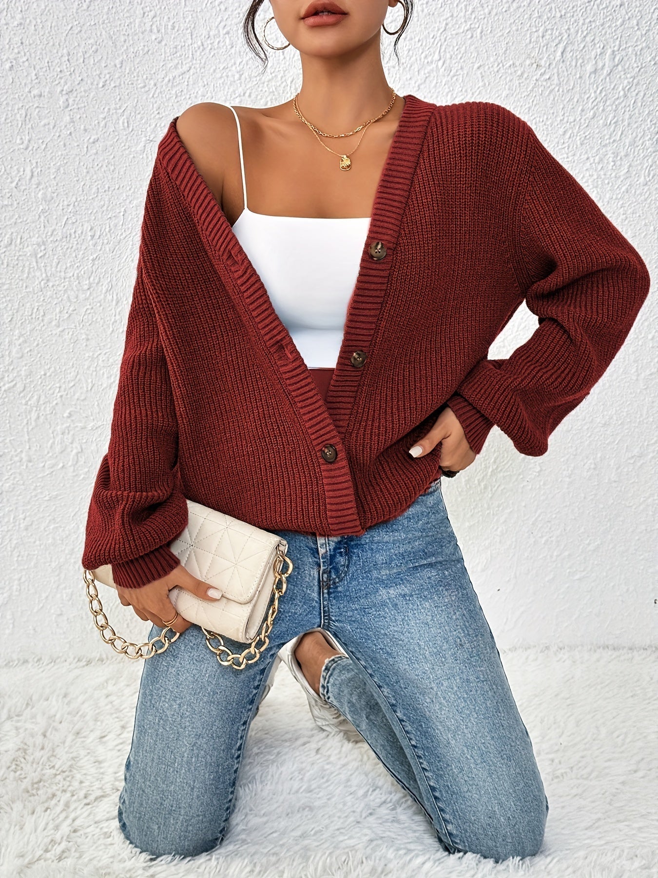 Astrid | Avslappet strikket vest