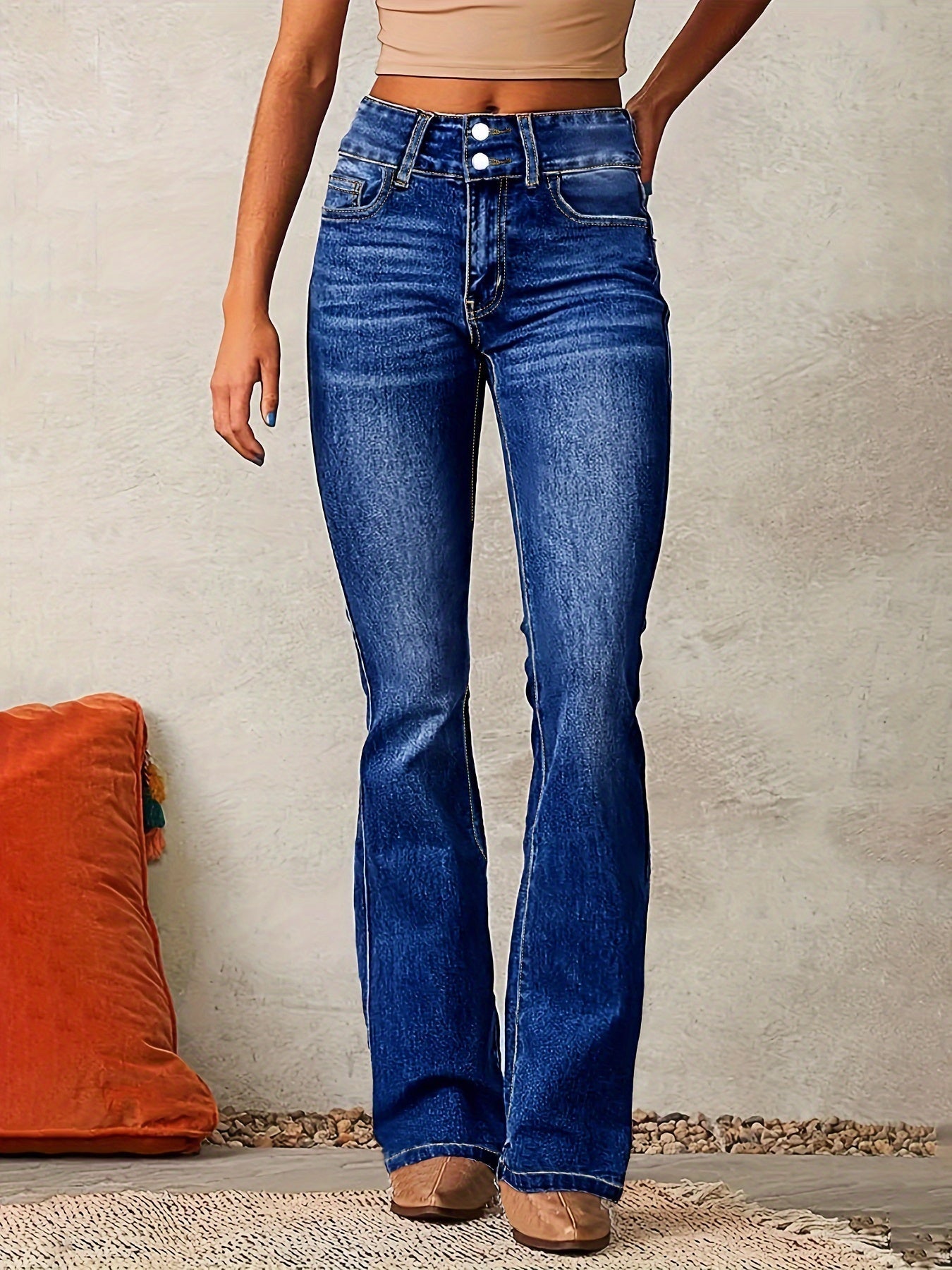 Aya | Høytaljede flared jeans