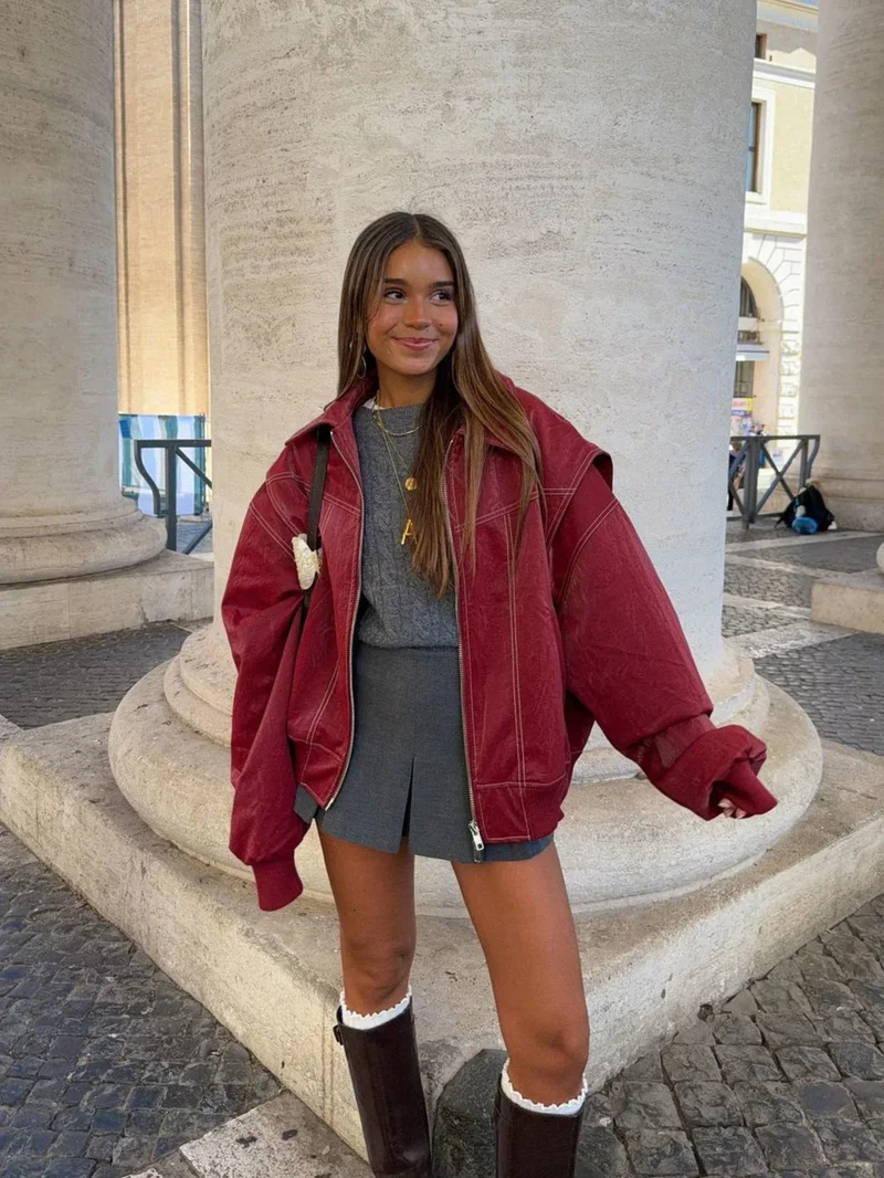 Maja | Oversized Kontrastjakke